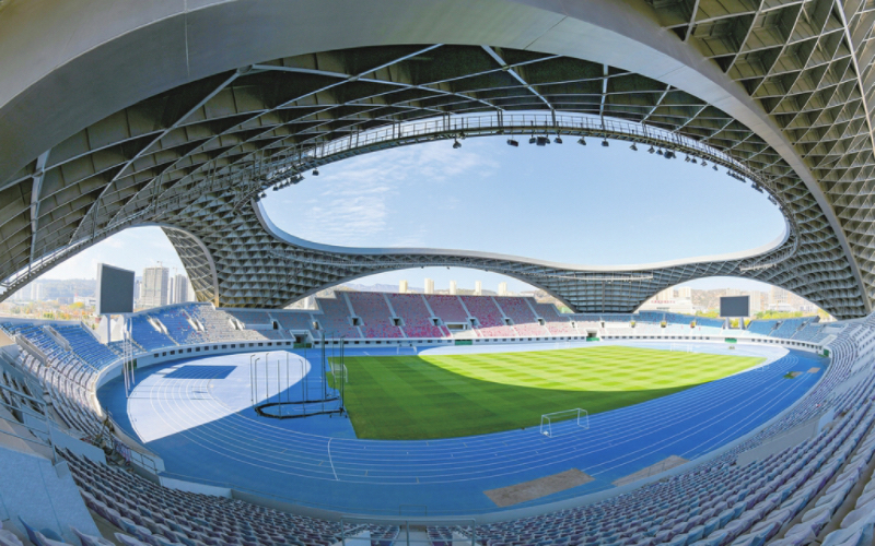 呂梁新區體育中心已完成主體建設